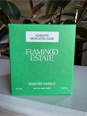 Flamingo Estate Candle Adriatic Muscatel Sage 8 oz NEW IN BOX